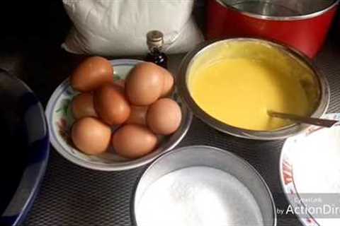 CAKE WITHOUT MIXER AND OVEN/ HOW TO MIX CAKE WITH HAND.