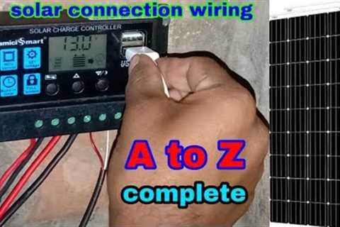 Inverter wiring connection A to Z complete ।। solar controller wire mm size perfect calculation