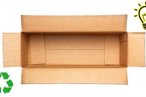 Reviving Your Old Cardboard Boxes | DIY Recycling Ideas | Cardboard box craft
