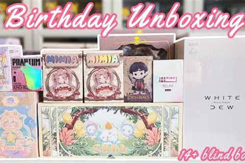 14+ Blind Box Birthday Unboxing | Popmart, MJ Studio, Finding Unicorn, Instinctoy + Anime Figure!