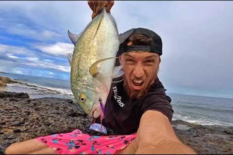 Big Fish on The Bubble n Fly! Unforgettable Catch / Fishing Hawaii Vlog
