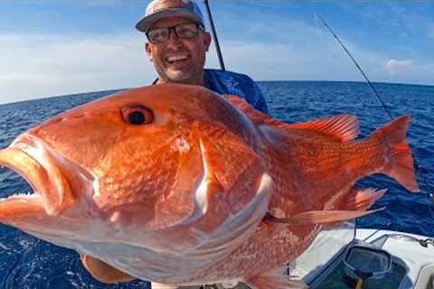 BIG GENUINE RED SNAPPER in the Atlantic Ocean {Catch Clean Cook} ft. Lucas Black