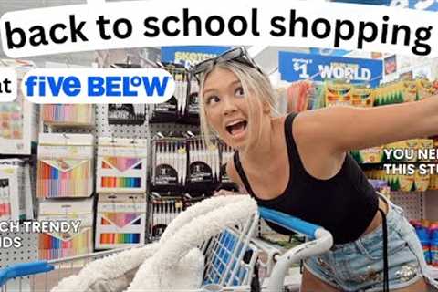 SCHOOL SUPPLY SHOPPING VLOG 2023 | Back to School Shopping at FIVE BELOW