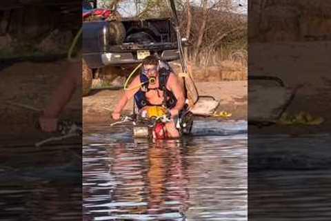 Took my 3-Wheeler Scuba Diving! Full video is live. (We went deep)