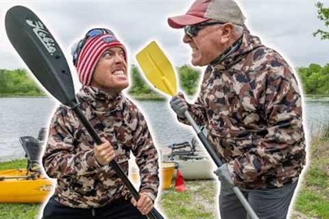 Father VS Son Kayak Bass Fishing Challenge