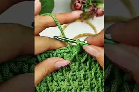 Simple crochet and knitting pattern tutorial #323
