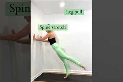 Wall Pilates Workout - for beginners 💥! #pilates #pilatesworkout #beginnerpilates #pilateshome