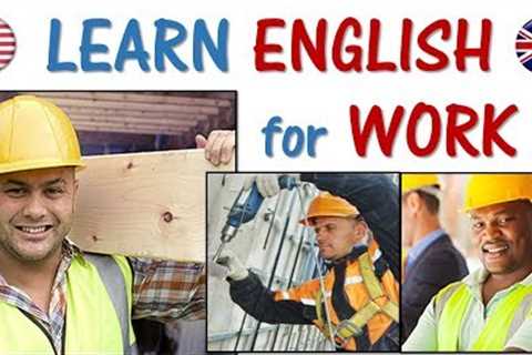 ENGLISH for Work 2 | Construction, Builder, labor, drywall, mason | EASY words and phrases