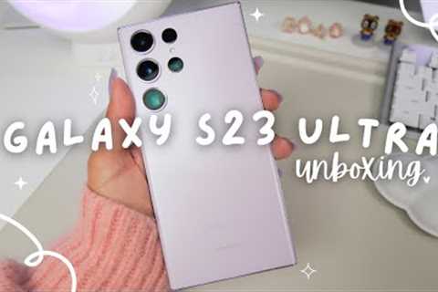 Galaxy S23 Ultra Lavender Unboxing ASMR + Casetify Cases + Functional Accessories 📱