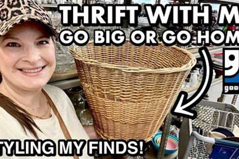 Go BIG or go home THRIFTING IN GOODWILL! Come THRIFT WITH ME &amp; I’LL SHARE MY THRIFT HAUL!