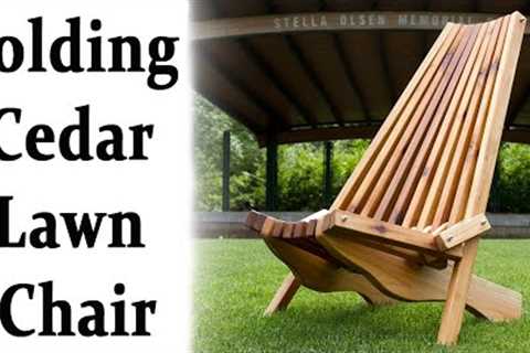 How To Make A Folding Cedar Lawn Chair DIY Woodworking Projects