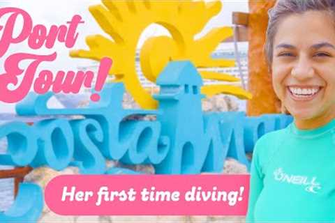 COSTA MAYA Cruise Port Tour &amp; Tankless Diving in Mahahual, Mexico!