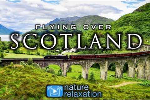 FLYING OVER SCOTLAND (Highlands / Isle of Skye) 4K UHD Drone Film + Healing Music for Stress Relief