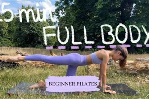 15MIN full body pilates workout for beginners // tone and lengthen your body // no equipment