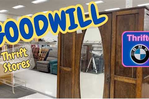 Goodwill THRIFT WITH ME || BMW THRIFTED AT GOODWILL!!! || goodwill thrifting 2023 youtube video