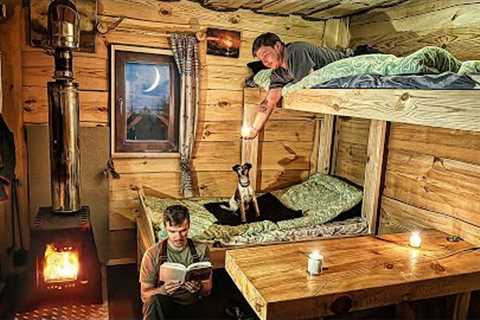 AMAZING HUT IN THE FOREST - FORESTER'S HOUSE | BUILDING A HOUSE FOR SURVIVAL IN THE WILDERNESS
