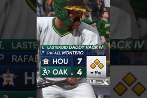 WILD announcer during LaSteroid Walk-Off😳 #mlbtheshow #baseball