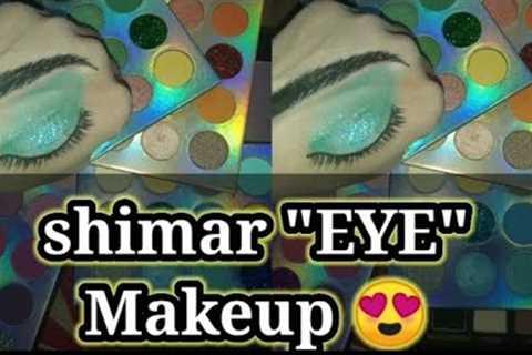 #shimmar EYE MAKEUP look || new trendy look 😍✨|| Lifestyle fashion online shopping 🛍️🛒