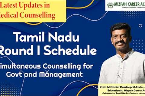 🔴 Live - Tamil Nadu Counselling Round 1 Schedule Released - Mizpah Career Academy Live