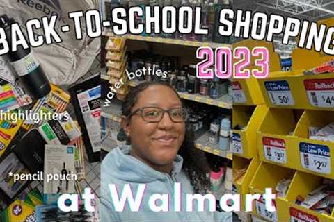 BACK TO SCHOOL 2023 | school supplies shopping vlog at WALMART + haul ✏️📚