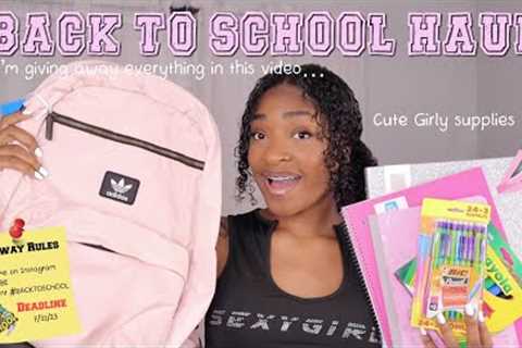 BACK TO SCHOOL SUPPLIES HAUL 📚+ GIVEAWAY!!!! 2023 | Eva Williams