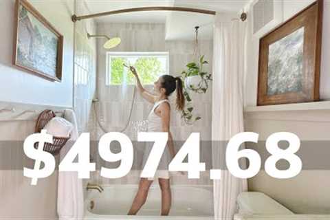 DIY Bathroom Renovation Under $5,000! Total Cost Breakdown
