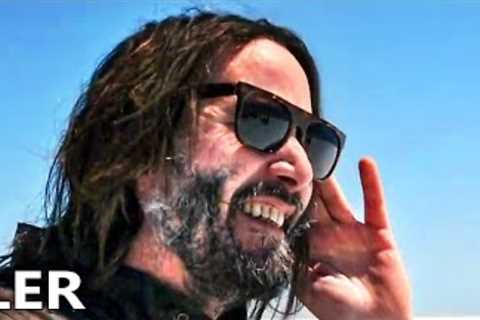 Keanu Reeves and Johnny Knoxville in the trailer teaser for RIDE WITH NORMANREEDUS (2023).