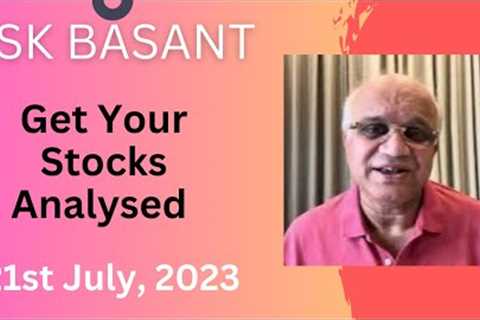 Ask Basant : Get Your Stocks Analysed !