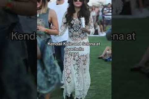 Kendall Kylie  and Selena at Coachella #celebrities #celebrity #celebritynews #celebration #shorts