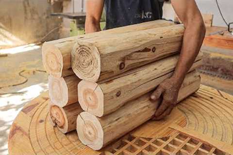 Monolithic Woodworking Project With New And Unique // Build Benches With Cool And Stylish Set