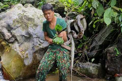 Survival skills, Catching stream snails and meeting giant snakes