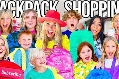 BACKPACK SHOPPiNG for 10 KiDS!! | WHICH ONE?! | BACK TO SCHOOL 2023
