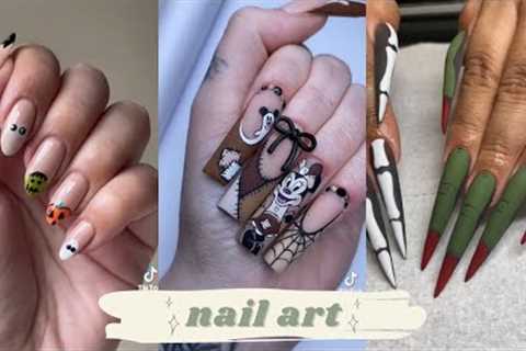 spooky halloween nail art tutorial and ideas☠️ | tiktok compilation