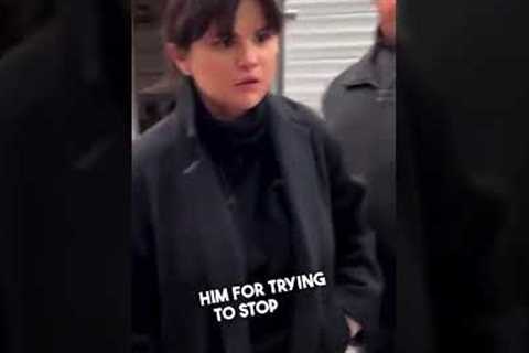 Selena Gomez told her bodyguard to move so she could greet fans 👏