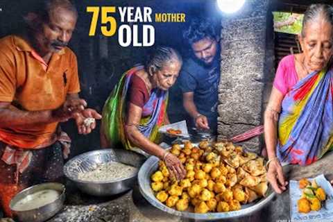 India’s Old Mother &amp; Son Selling Food | Samosa &amp; Aloo Chop Only Rs.2/- ($0.02) | Street..