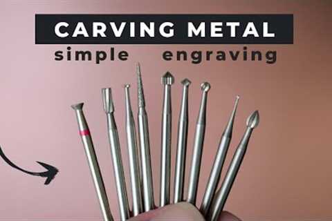 How to CARVE IN METAL - attachments for simple engraving!