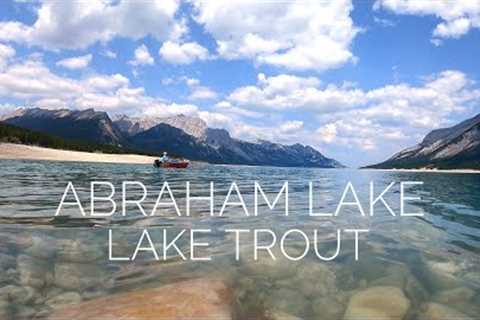 Fishing  Abraham Lake in Alberta