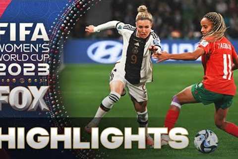 Germany vs. Morocco Highlights | 2023 FIFA Women's World Cup