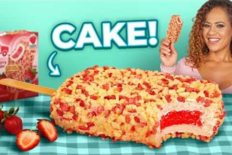 Fan-Requested GIANT Strawberry Shortcake Popsicle CAKE!! | How to Cake It With Yolanda Gampp!