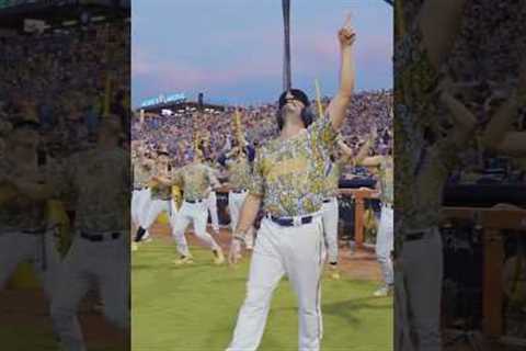 Bat Trickster Walk-Up | Savannah Bananas #shorts #bananaball #baseball #trick