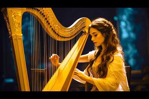Heavenly Harp Music 🎵 Serene Melodies for Stress Relief &amp; Deep Relaxation