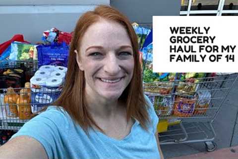 WEEKLY GROCERY HAUL FOR MY FAMILY OF 14