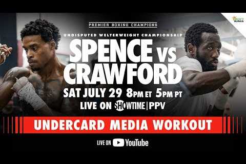 Spence vs. Crawford UNDERCARD MEDIA WORKOUT | #SpenceCrawford