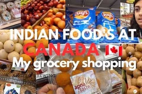 GROCERY SHOPPING IN CANADA 🇨🇦 | TASTY INDIAN FOOD'S AVAILABLE 🤤
