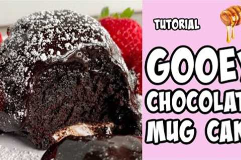 Gooey Chocolate mug cake! Recipe tutorial #Shorts
