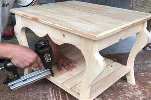 Best DIY Woodworking Projects - Stylish Aesthetic Wooden Garden Table Ideas