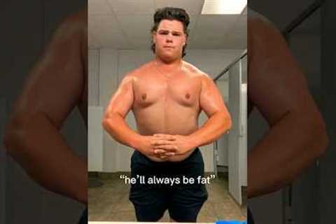 they told him he'll always fat weight loss transformation #motivation #weightloss #gym #gym #workout