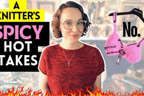 Reacting to your SPICIEST KNITTING OPINIONS 🔥 #hottakes #knitting