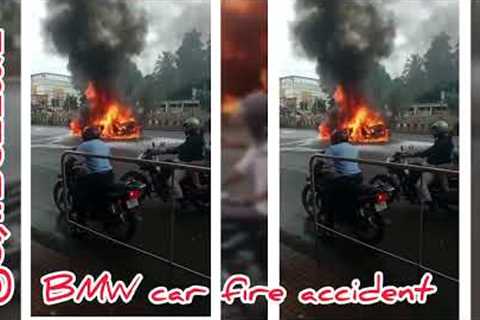 chennai  chrompet bmw car fire accident 👀😱#viral #chennai #trending #video