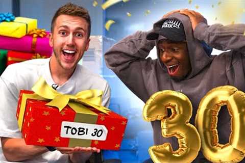 GIVING TOBI 30 PRESENTS FOR HIS BIRTHDAY!